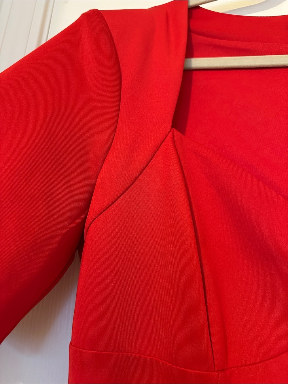 Alexia Admor Red Short-Sleeve Midi Sheath Dress - Picture 3 of 5